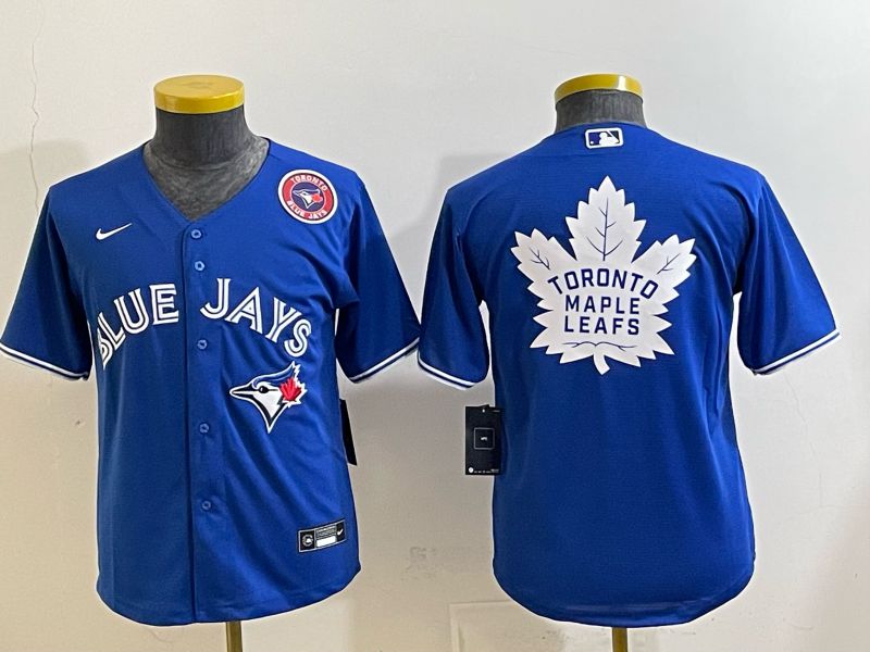 Youth 2025 Nike Toronto Blue Jays Blank blue Game MLB Jersey 010